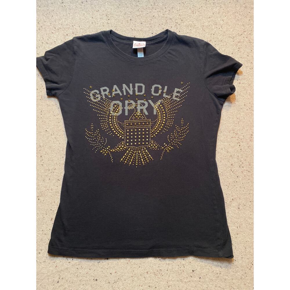 Grand Ole Opry Embellished tshirt Women's XL Black